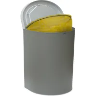 Corbeille Nice 65 litres couvercle basculant et support de sac