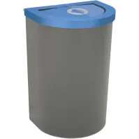 Corbeille Nice 65 litres couvercle basculant et support de sac