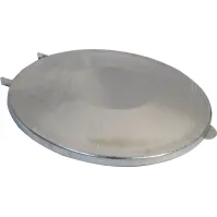 Couvercle galva de support sac-poubelle