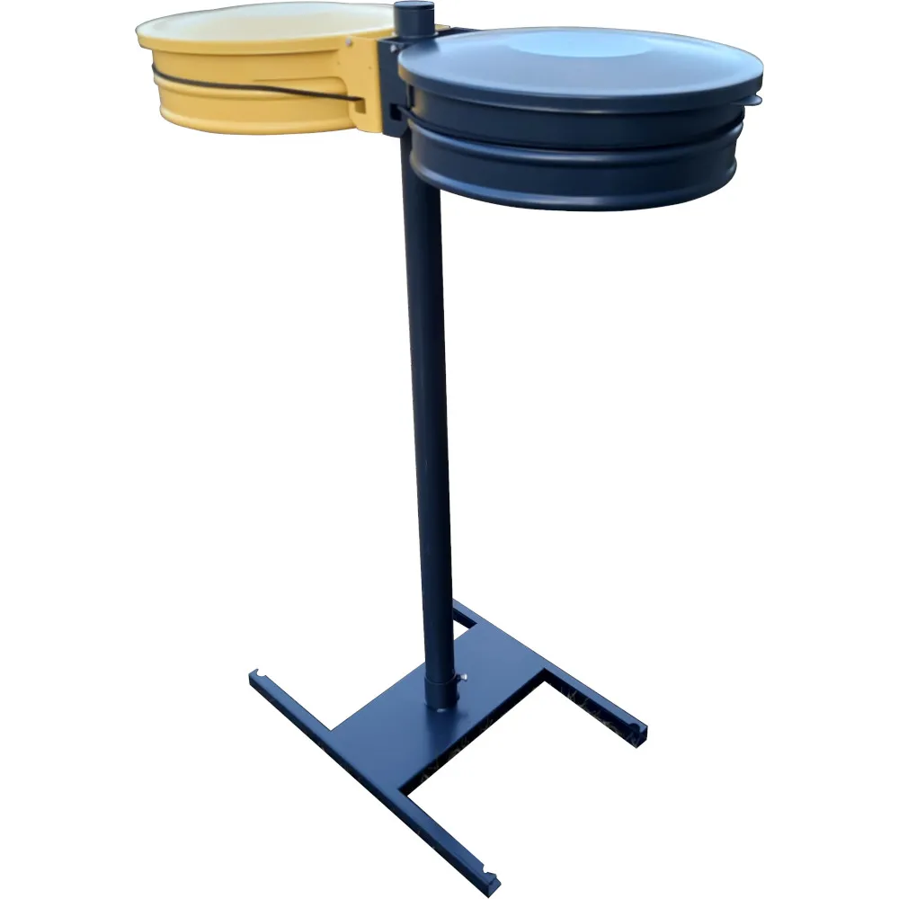 Support sac poubelle double