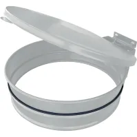 Porte sacs-poubelle avec couvercle blanc