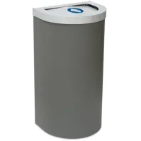 Corbeille Nice 95 litres couvercle basculant et support de sac