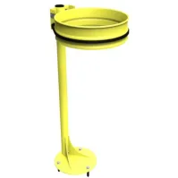 support sac-poubelle sur platine avec couronne élastique