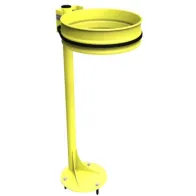 support sac-poubelle sur platine avec couronne élastique