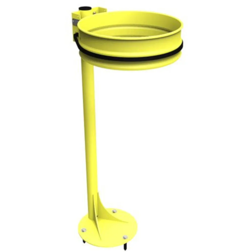 support sac-poubelle sur platine avec couronne élastique