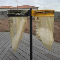 support sac sur pied