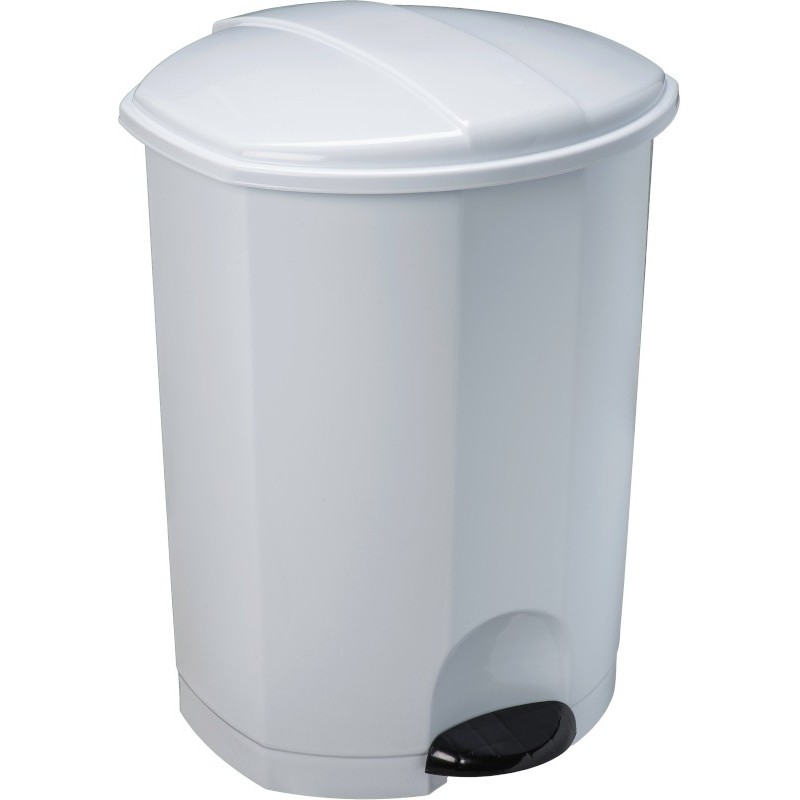 Poubelle de recyclage poubelle à pédales 3-en-1 poubelle 24 litres en métal  pour cuisine durable facile à nettoyer noir