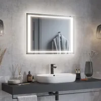 miroir lumineux rectangulaire