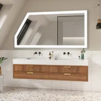 miroir salle de bain sous mansarde