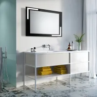 miroir LED laqué