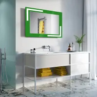 miroir LED vert
