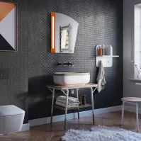 miroir rouge couleur