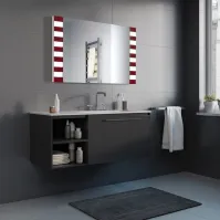 miroir rouge couleur