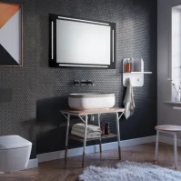 miroir LED teinte noir