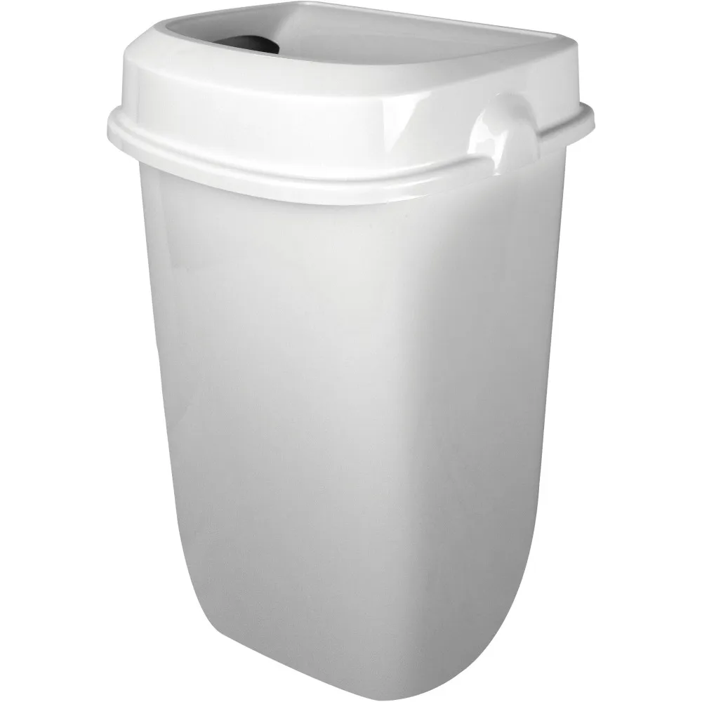 Poubelle murale blanche hygiénique discrète 12L