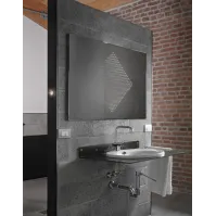 Miroir effet 3D diamant