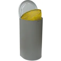 Corbeille Nice 95 litres couvercle auto-refermable et support de sac