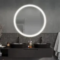 Miroir rond à LED