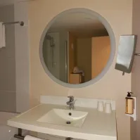 Glace salle de bain ronde