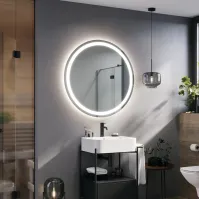 Miroir cylindrique éclairant