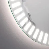 Miroir rond rayons de soleil