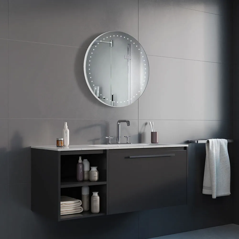 Miroir anneau de points lumineux