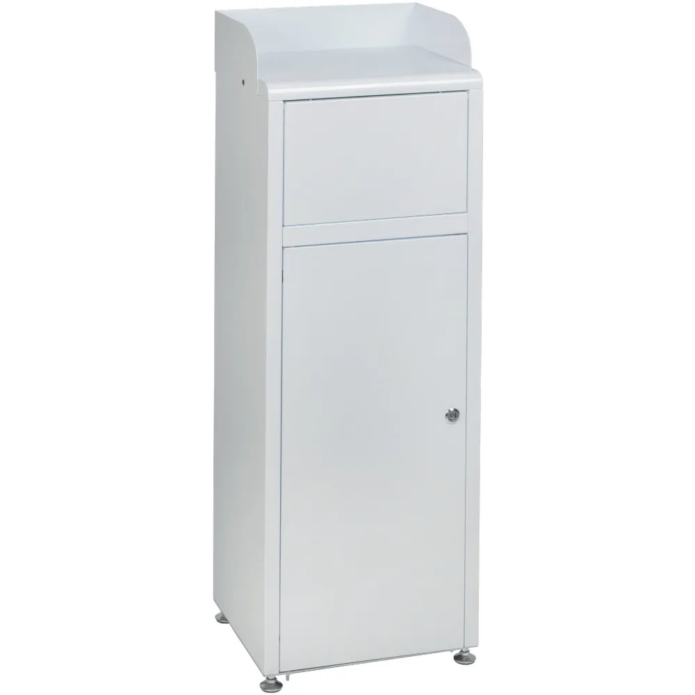 Poubelle self-service fastfood avec guide plateaux