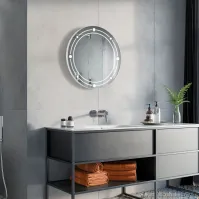 Miroir rond Saturne pour un look cosmique