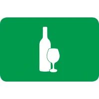 Adhésif poubelle verre