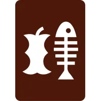 Autocollant pour poubelle déchets organiques