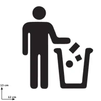 Adhésif autres déchets tri sélectif pour support sac-poubelle