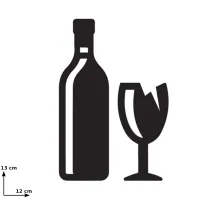 Adhésif verre tri sélectif pour support sac-poubelle