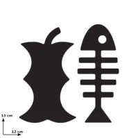 Adhésif déchets organiques tri sélectif pour support sac-poubelle