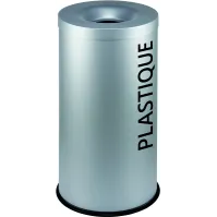 Autocollant pour poubelle de recyclage des bouteilles en plastique