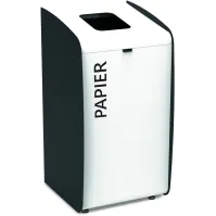 Adhésif Tri-Sélectif Blanc - 40mm - Coller sur Poubelles et Corbeilles