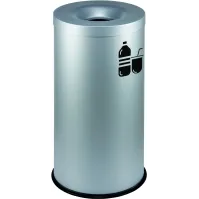 Adhésif Symbole Plastique Noir Mat Recyclage bouteilles et gobelets