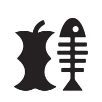 Adhésif Symbole Organique - Recyclage Déchets 13x12cm