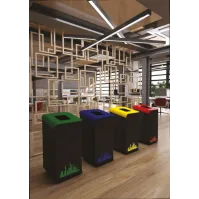 Poubelle design pour hall d'accueil