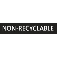 Adhésif NON-RECYCLACLE Blanc Anglais