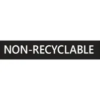 Adhésif NON-RECYCLACLE Blanc Anglais