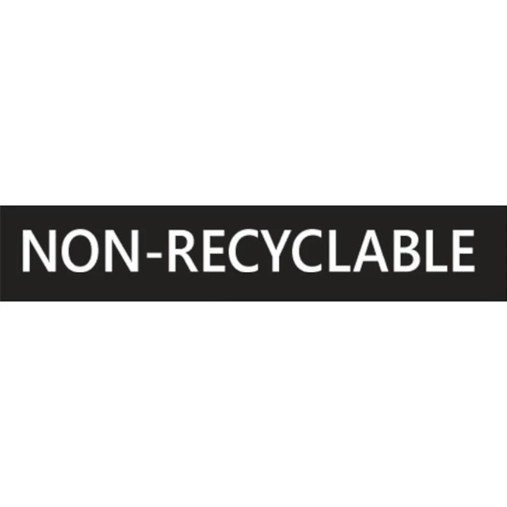 Adhésif NON-RECYCLACLE Blanc Anglais