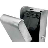 Distributeur vert pour sachets de dejection canine: Incitez à la propreté avec ce pratique distributeur vert.