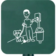 Panneau affichage excrément chien