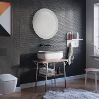 Miroir rond LED avec effet 3D, Diamètre 63 cm ou 70 cm