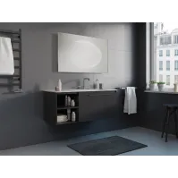 Miroir rectangulaire LED 3D facile à monter en applique