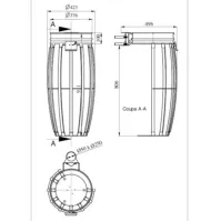 Corbeille sécurité pour parcs et rues - Vigipirate fixation poteau