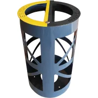 2 sacs-poubelle 60 litres corbeille bi-flux sécurité ronde