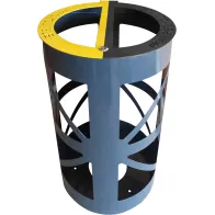 2 sacs-poubelle 60 litres corbeille bi-flux sécurité ronde