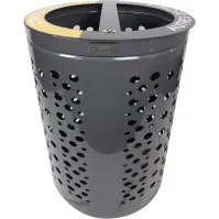 Poubelle extérieure esthétique 2 sacs urbains