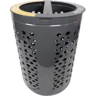 Poubelle extérieure esthétique 2 sacs urbains